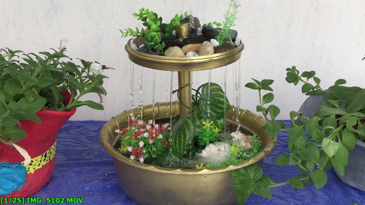 Rain Waterfall Fountain at Home 1