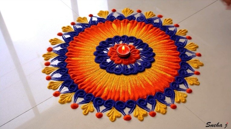 Beautiful Rangoli Design 1