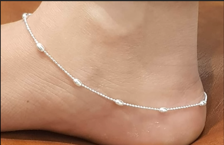 Silver Anklet Payal Designs 10