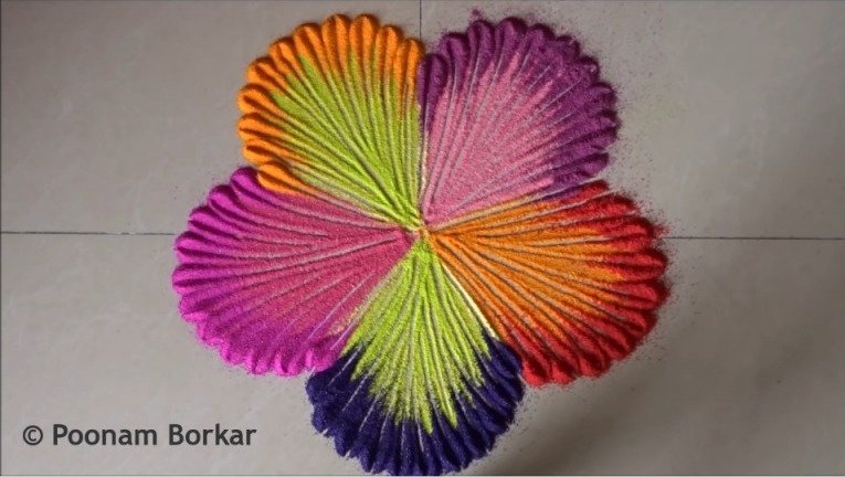 Quick Rangoli Designs 10