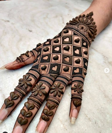 Back Hand Mehndi Design 11