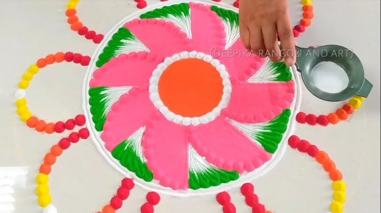 Beautiful Rangoli Design 12