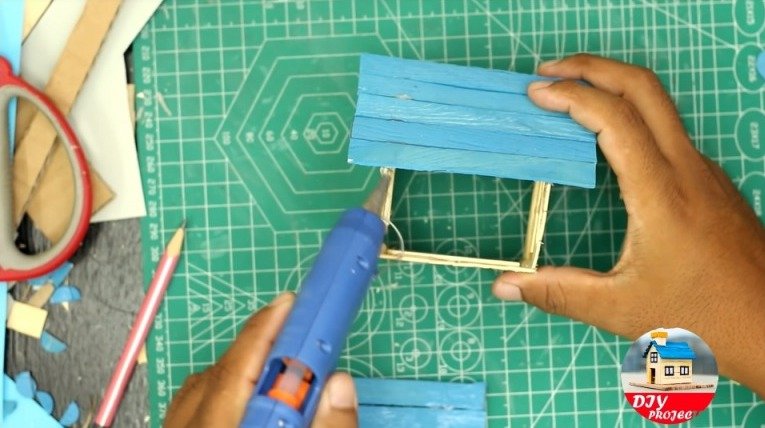 Popsicle Stick House 12