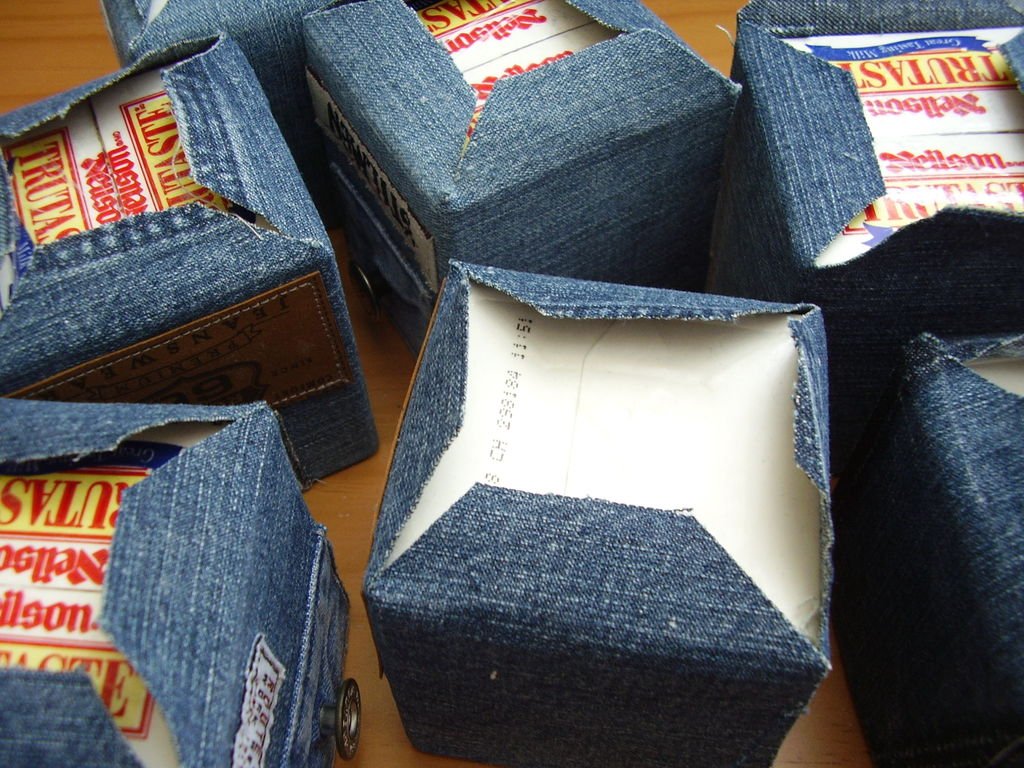 Cardboard and Denim Drawer 14