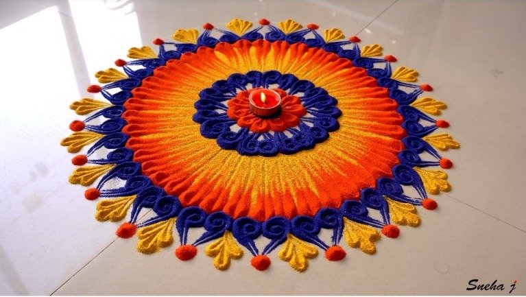 Beautiful Rangoli Design 14