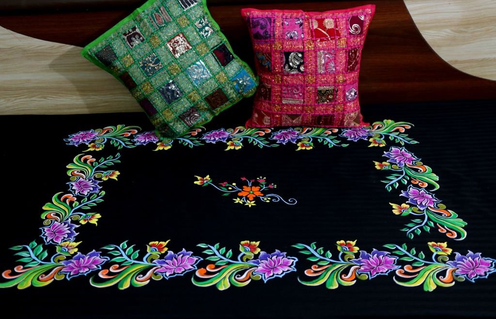 Hand Painted Bed Sheet 2