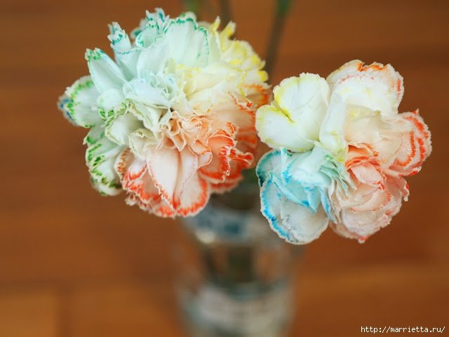 Rainbow Flower making 2