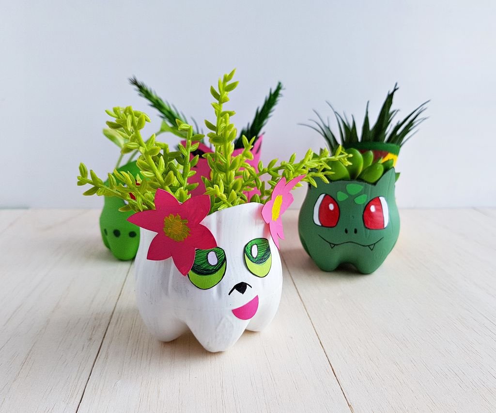 Recycled Pokemon Planters 3