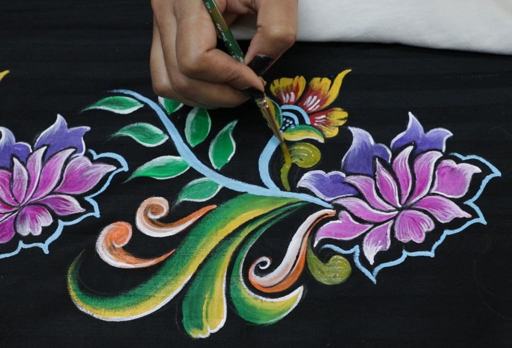 Hand Painted Bed Sheet 32