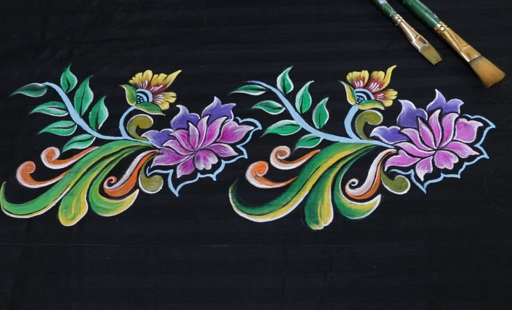 Hand Painted Bed Sheet 33