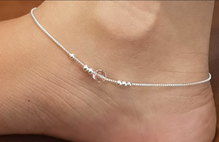 Silver Anklet Payal Designs 4