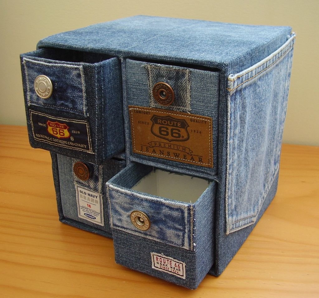 Cardboard and Denim Drawer 41