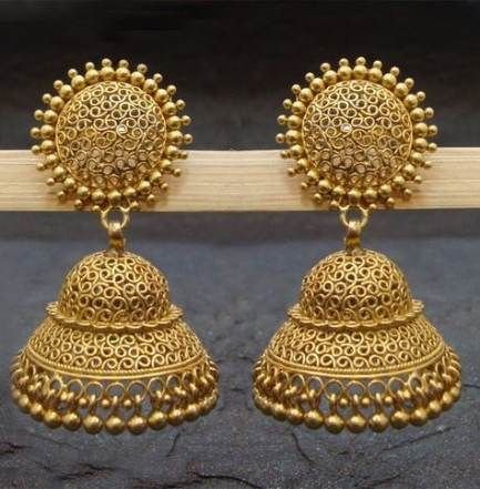 Traditional Gold Earrings Design 6