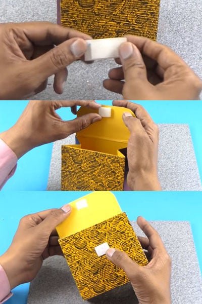 Paper Purse Using Waste Tea Box 6