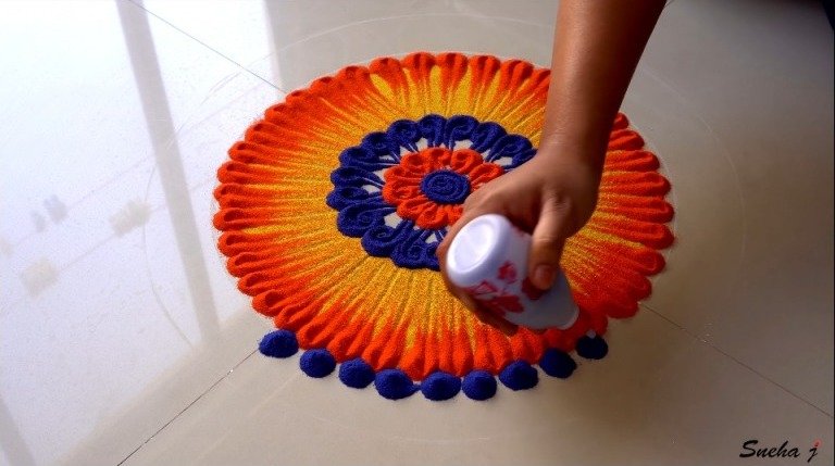 Beautiful Rangoli Design 8