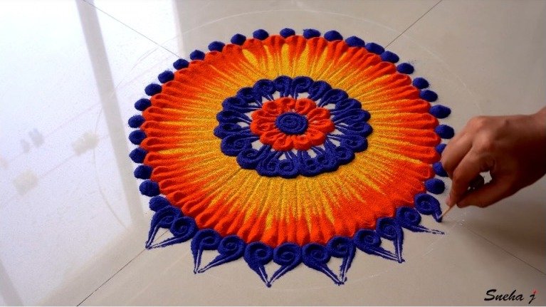 Beautiful Rangoli Design 9