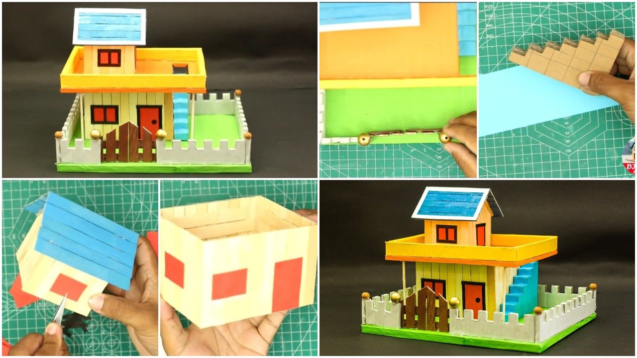 Popsicle Stick House a1