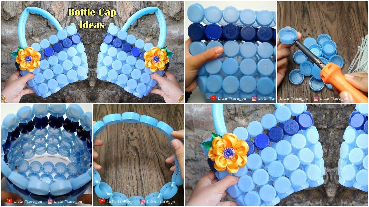 Handbag from Plastic Bottle Cap a1