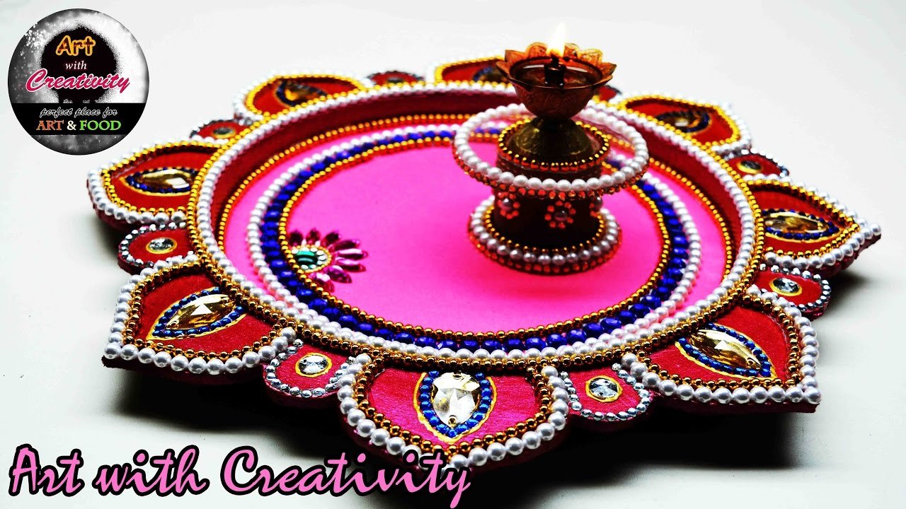 Decorated Pooja Thali 1