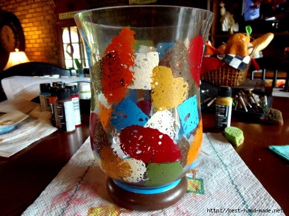 Painting of a Glass Vase with Sponges 11