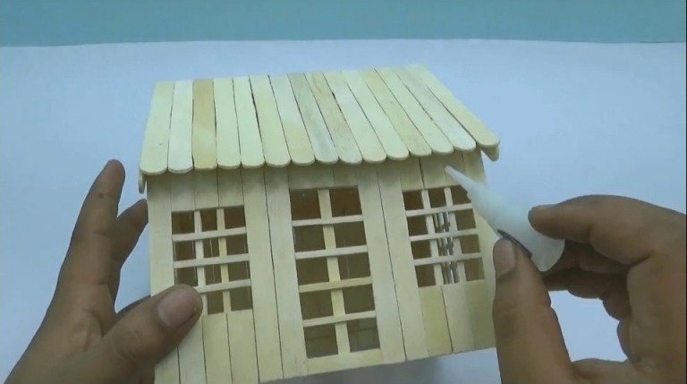 Popsicle Stick Garden Villa 12