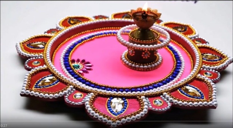 Decorated Pooja Thali 2