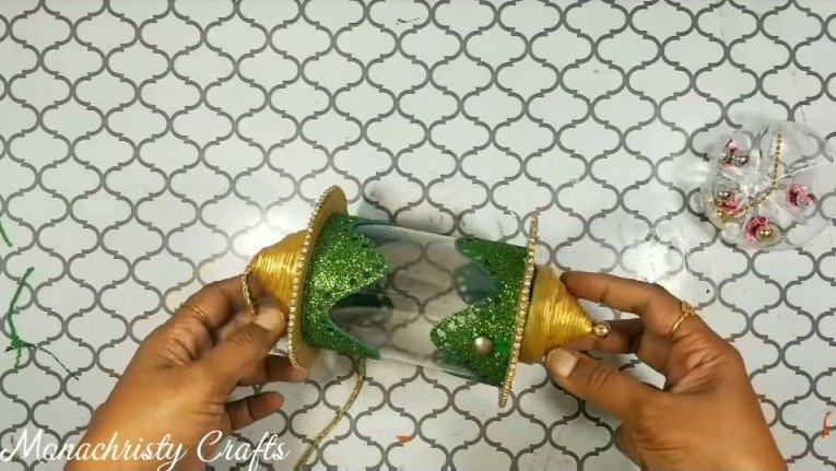Diwali Lantern from Plastic Can 25