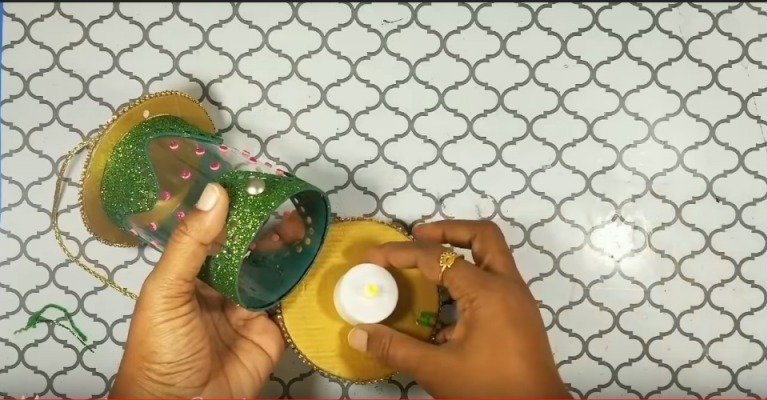 Diwali Lantern from Plastic Can 27