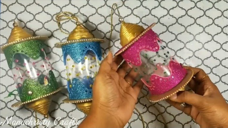 Diwali Lantern from Plastic Can 28