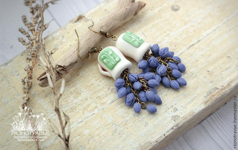 Earrings of Polymer Clay 33