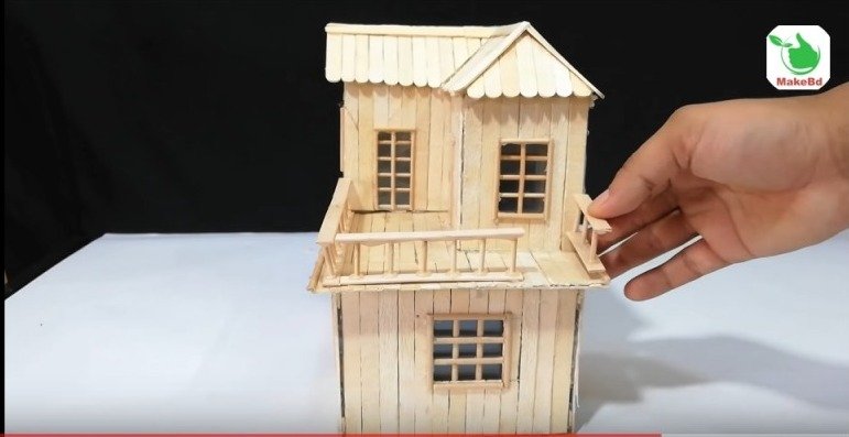 Popsicle Stick House 33