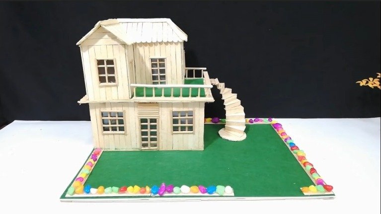 Popsicle Stick House 39