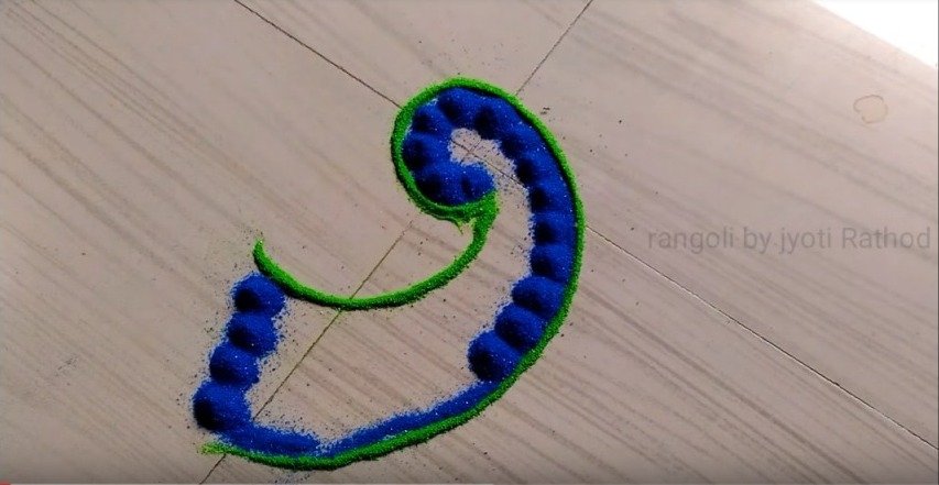 Peacock Rangoli 4