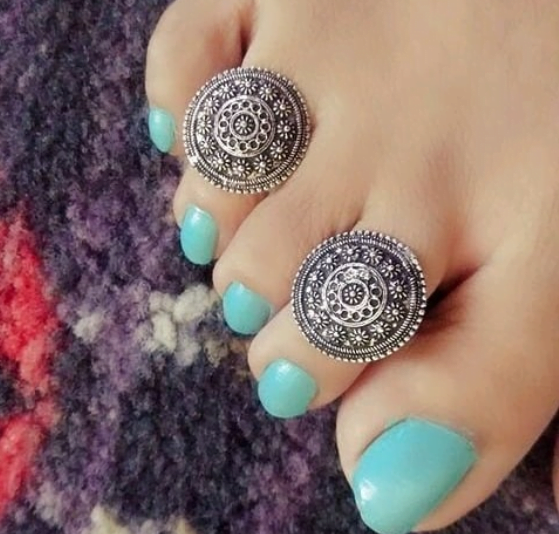 Silver Toe Ring Design Collection 6