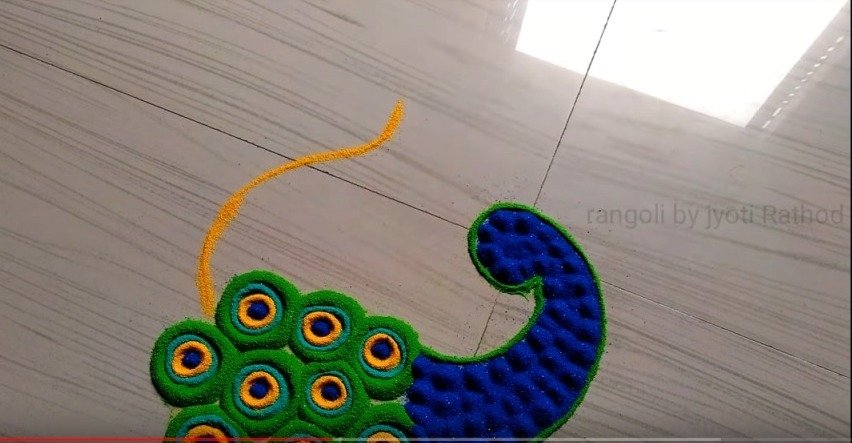 Peacock Rangoli 8