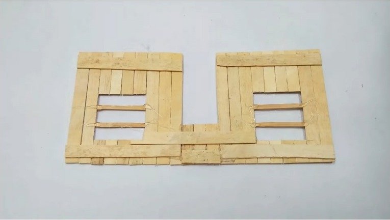 Popsicle Stick House 9