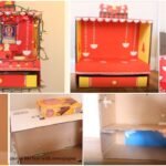 Elegant Pooja Room from Card Boards a1