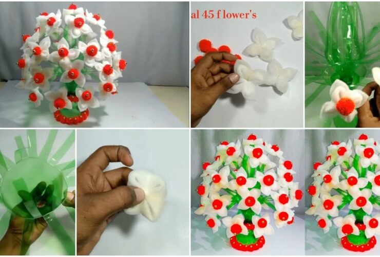 Flower Pot from Plastic Bottle a1