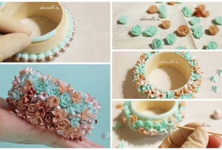 Sculpt Flower Bracelet a1