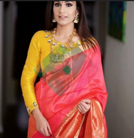 Silk Saree Blouse Designs 12