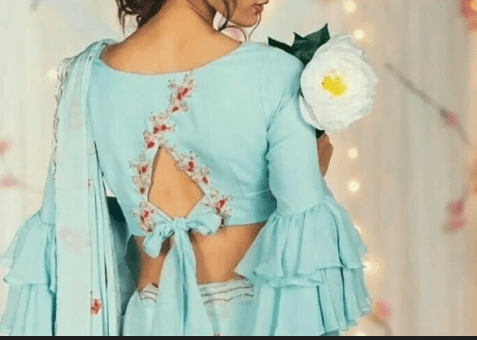 Blouse Back Neck Designs 4