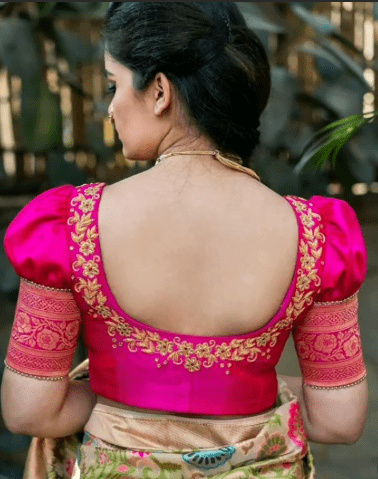 Blouse Back Neck Designs 5