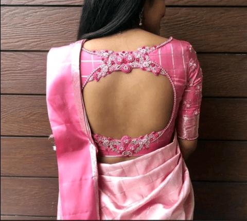 Blouse Back Neck Designs 9