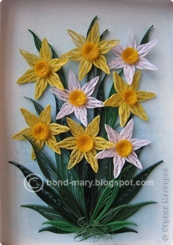 Quilling Daffodils 1