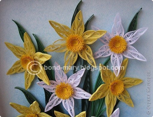 Quilling Daffodils 4