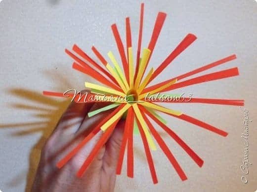 Fireworks Flower from Plastic Tubes 24