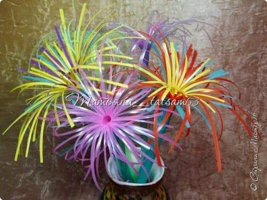 Fireworks Flower from Plastic Tubes 37
