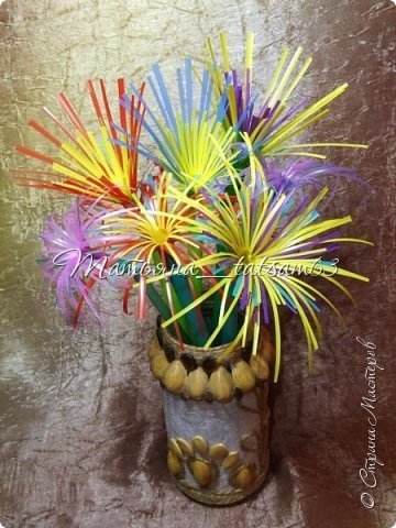 Fireworks Flower from Plastic Tubes 48
