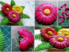 Quilling Flower Basket a1