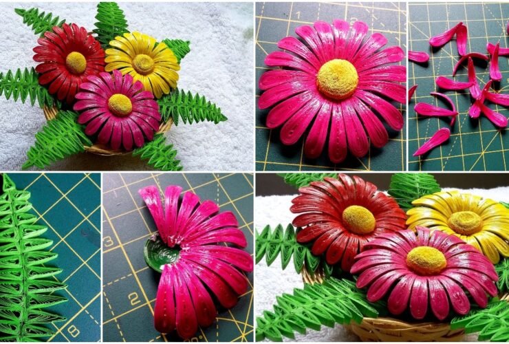 Quilling Flower Basket a1